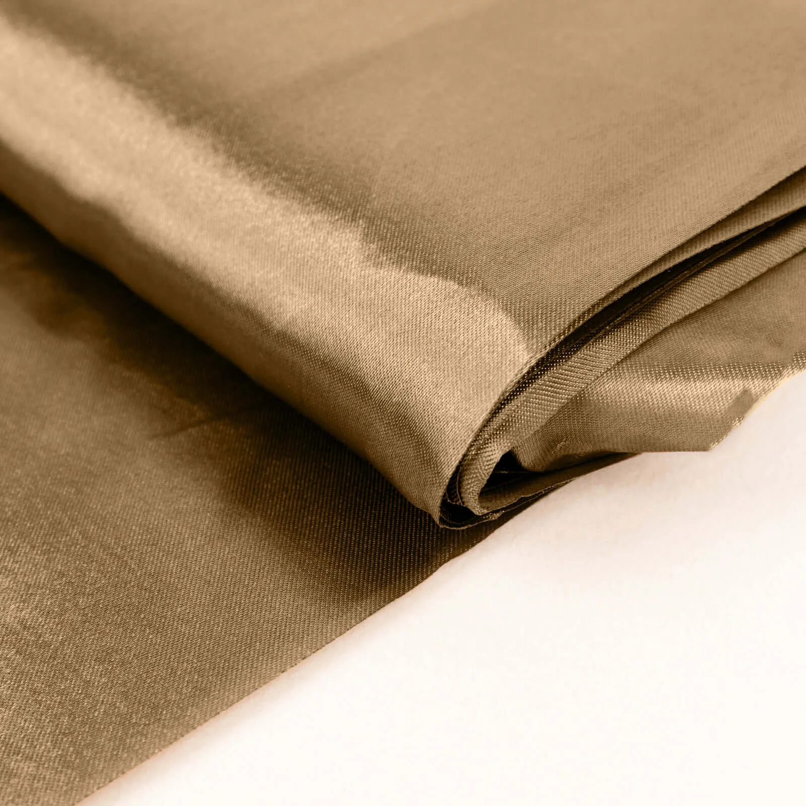 10 Yards x 54" Taupe Satin Fabric Bolt