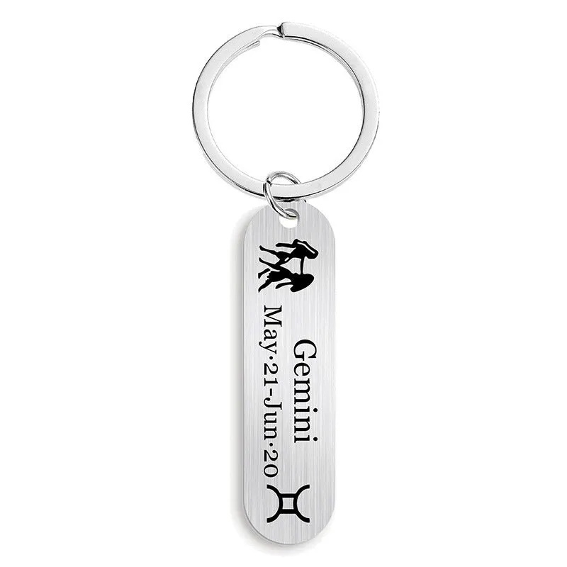 12 Constellation Gifts Keychain