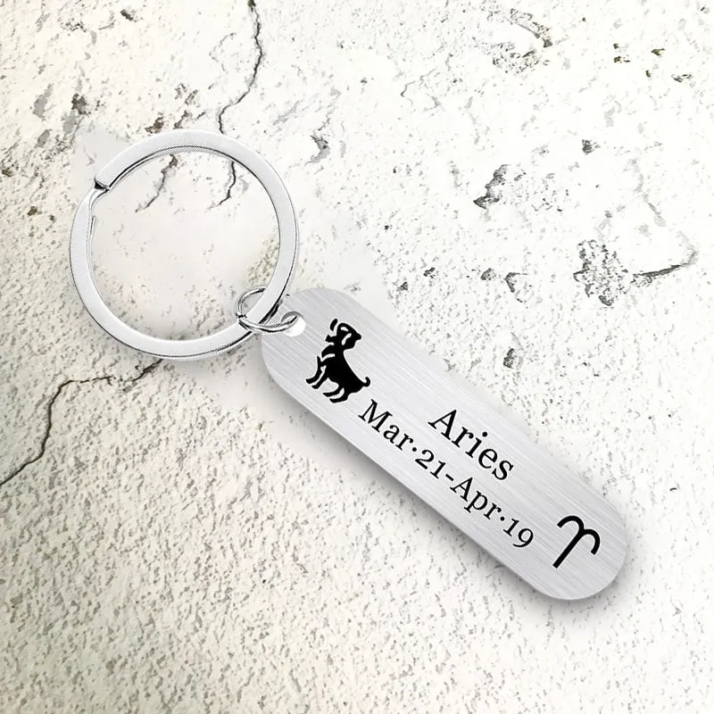 12 Constellation Gifts Keychain