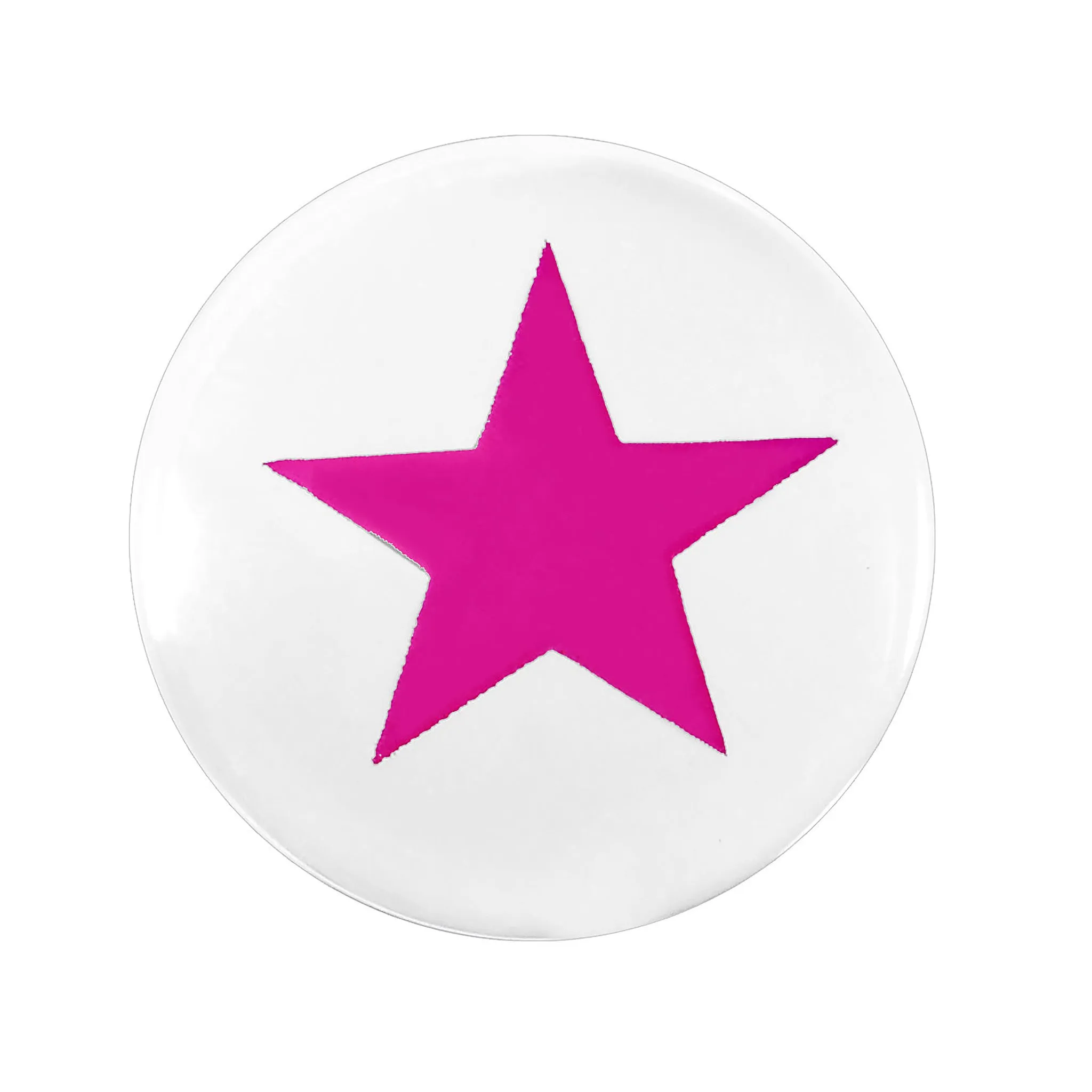 1/2 Hot Pink Star Inlay Acrylic Saddle Plug