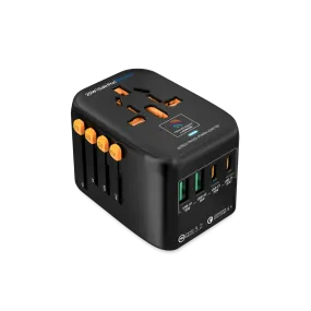 1WorldAdapter™ PD20W GaN Pro™ with 2 x USB-C PD3.2 & 2x USB-A QC4  PPS Fast Charging