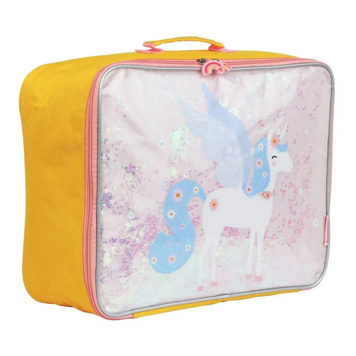 A Little Lovely Company Suitcase Glitter - Unicorn