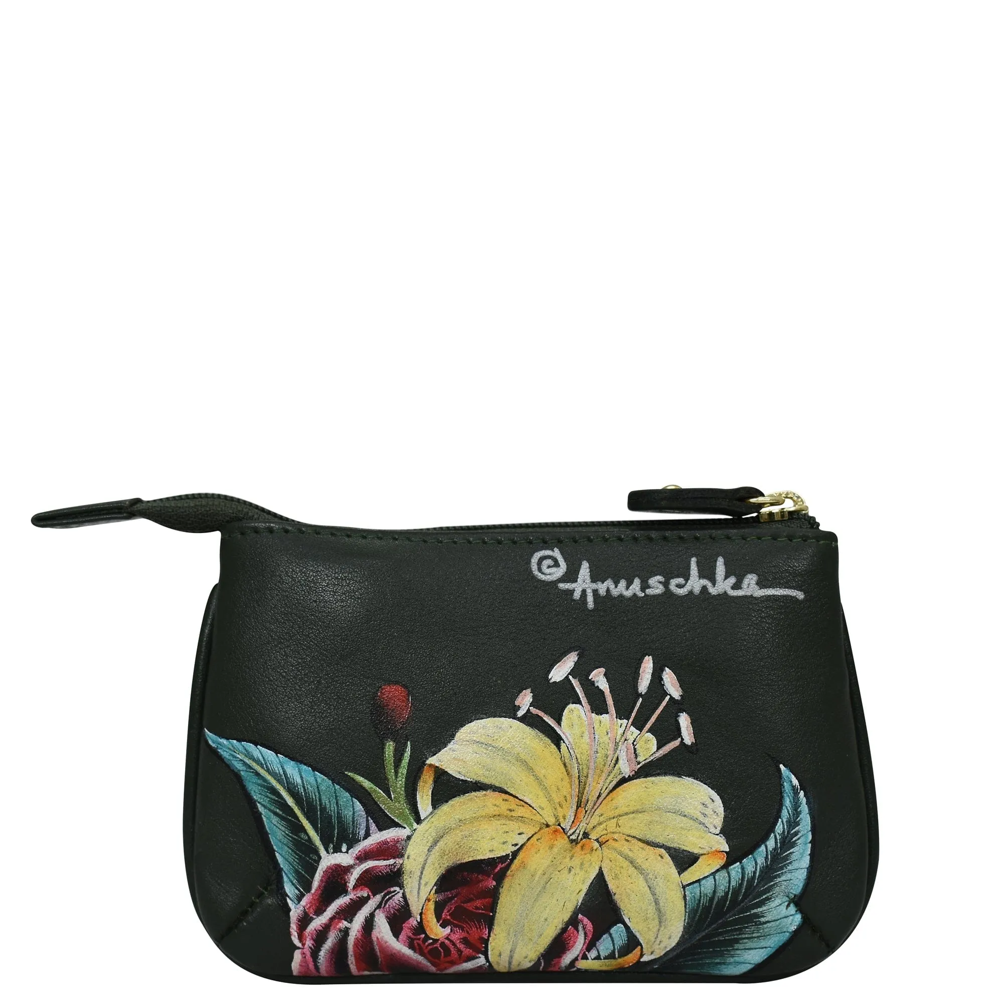 ANUSHKA 1107 MEDIUM ZIP POUCH VINTAGE FLORAL