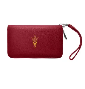 Arizona State University Zip Organizer Wallet Pebble