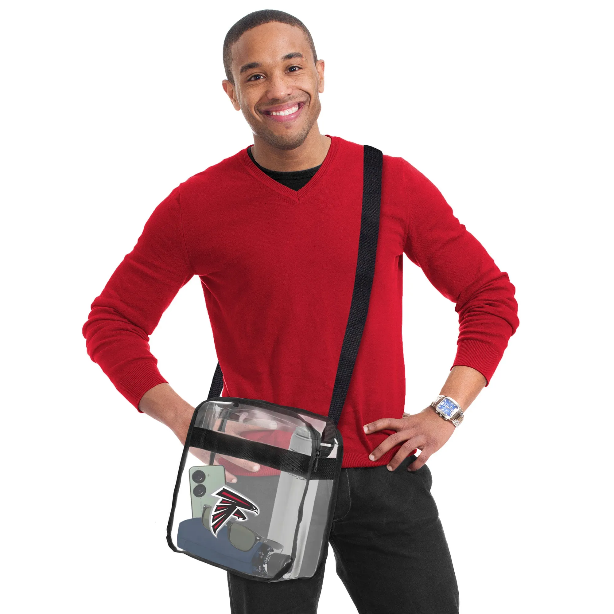 Atlanta Falcons Clear Carryall Crossbody