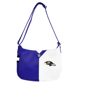 Baltimore Ravens Pebble Split Hobo