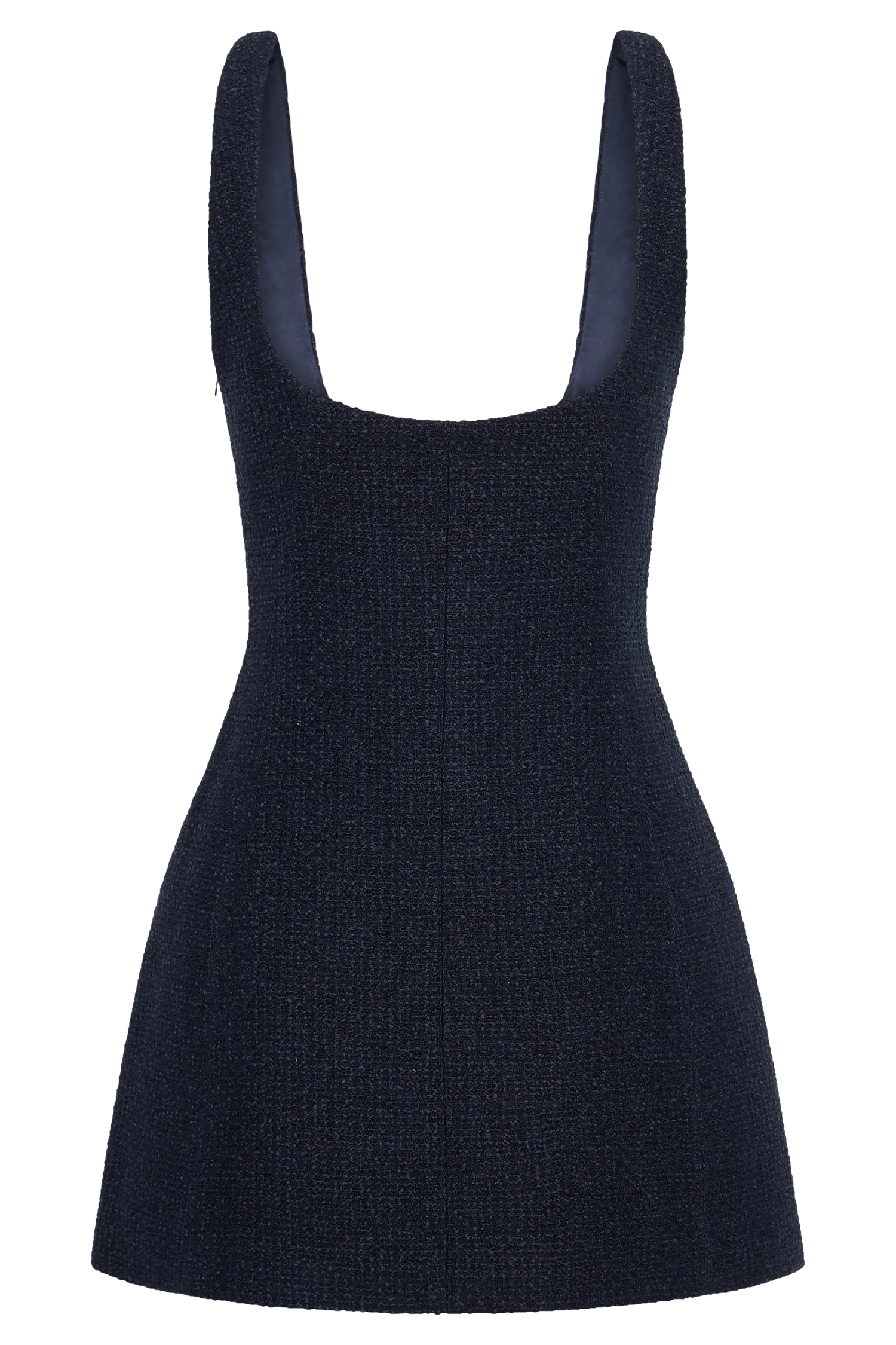 Beth Boucle Mini Dress - Navy