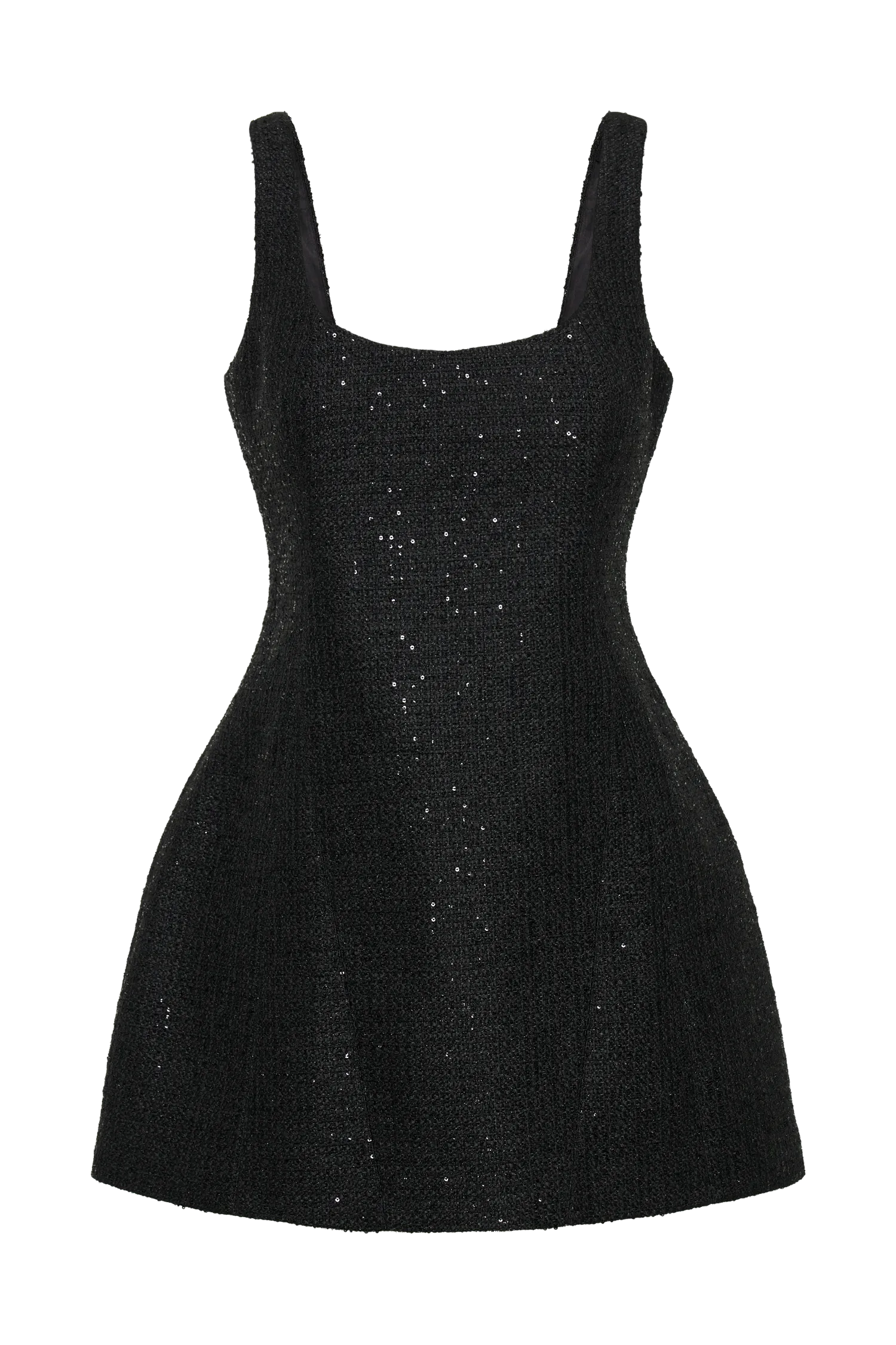 Beth Tweed Mini Dress - Black