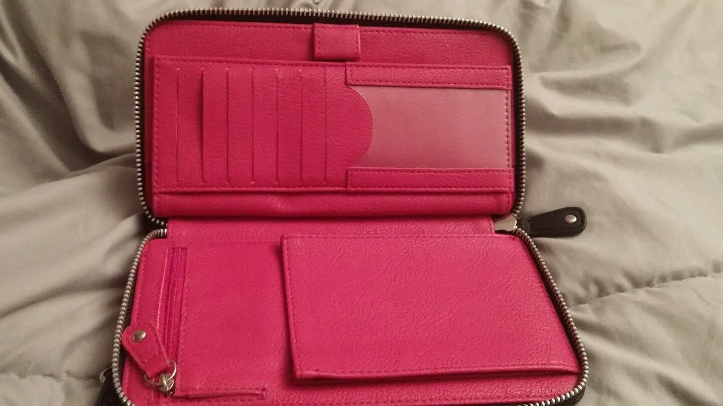 Black/Pink Convertible Wallet - RETIRED