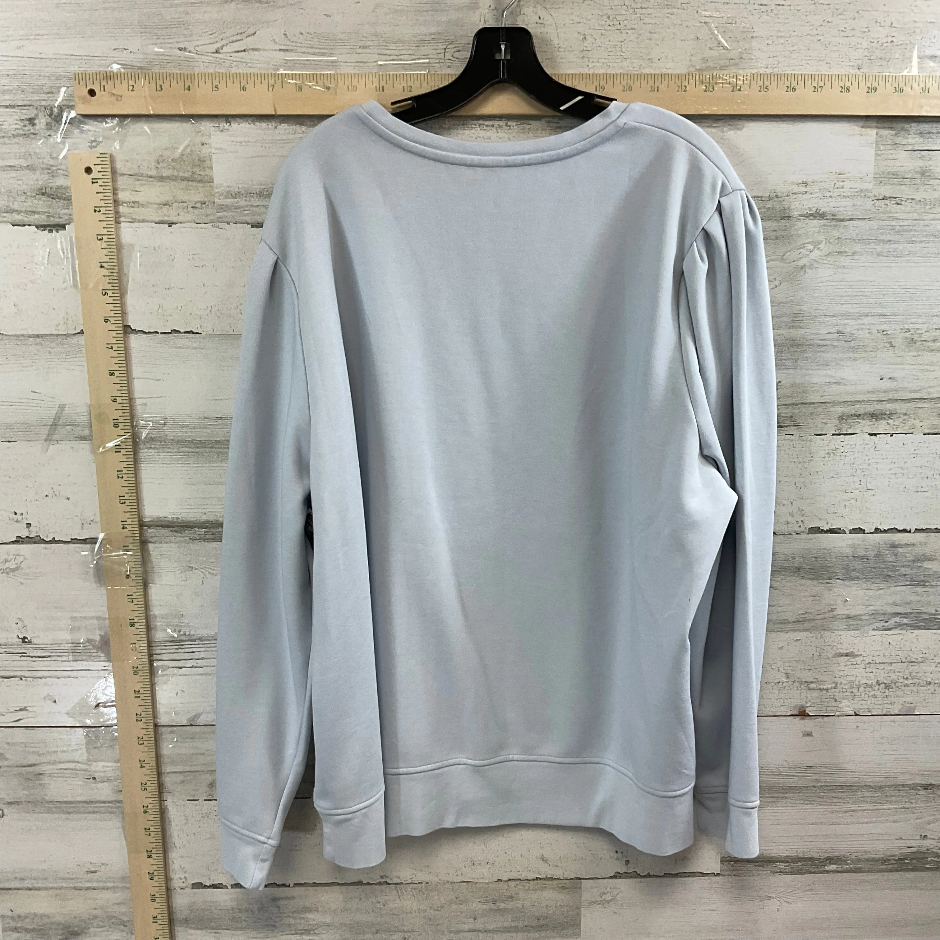 Blue Top Long Sleeve SAINT & SOFIA, Size 1x