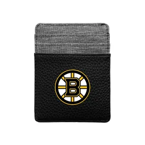 Boston Bruins Pebble Front Pocket Wallet