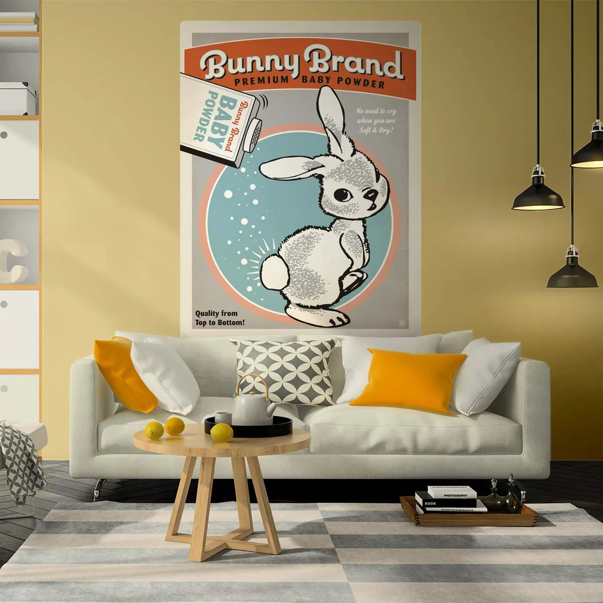 Bunny Brand Baby Powder Decal