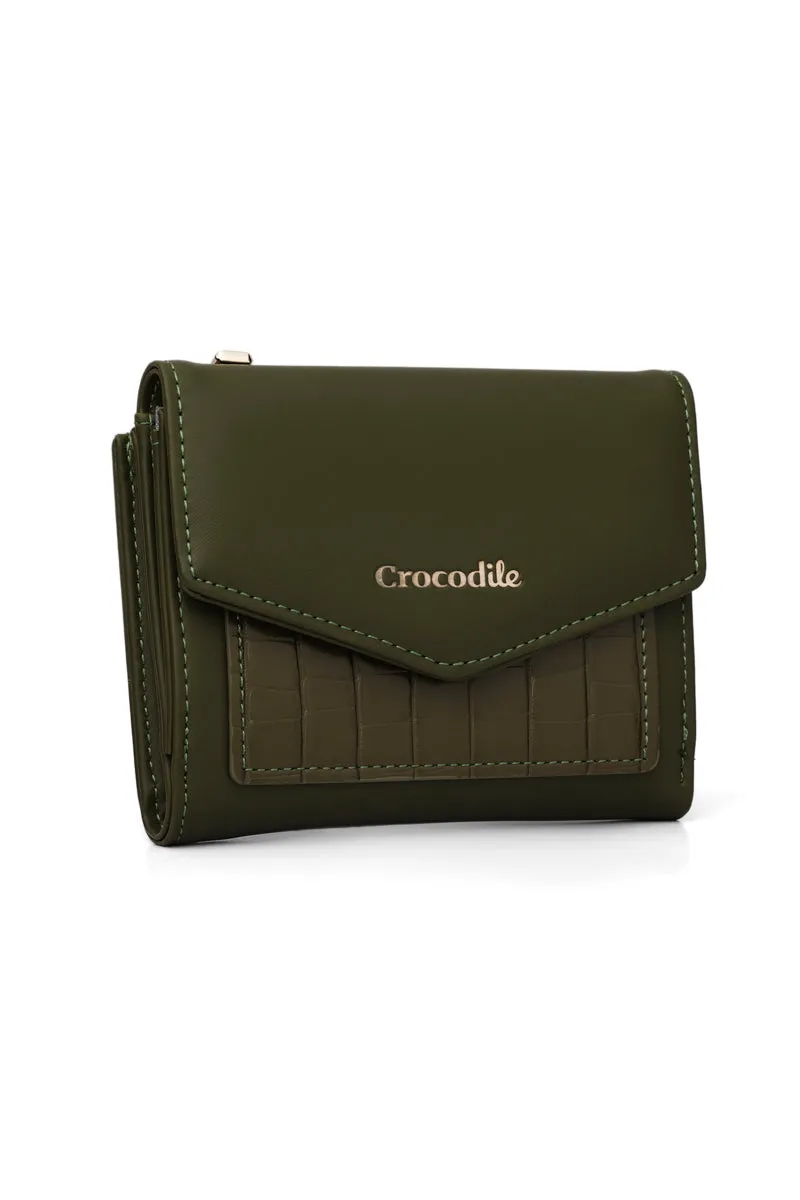 Callista- Tri-Fold Small Wallet-Green