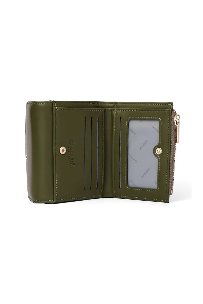 Callista- Tri-Fold Small Wallet-Green