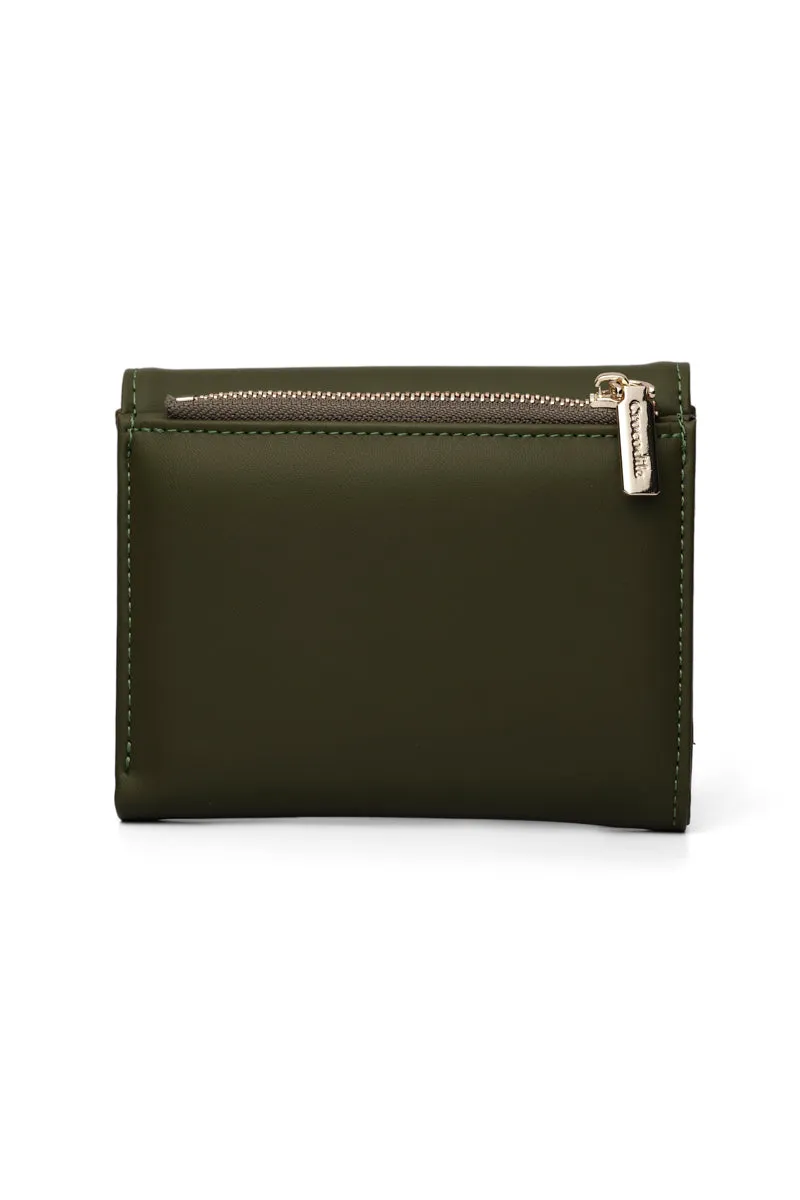 Callista- Tri-Fold Small Wallet-Green