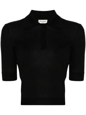 CASSANDRE-EMBROIDERY POLO TOP