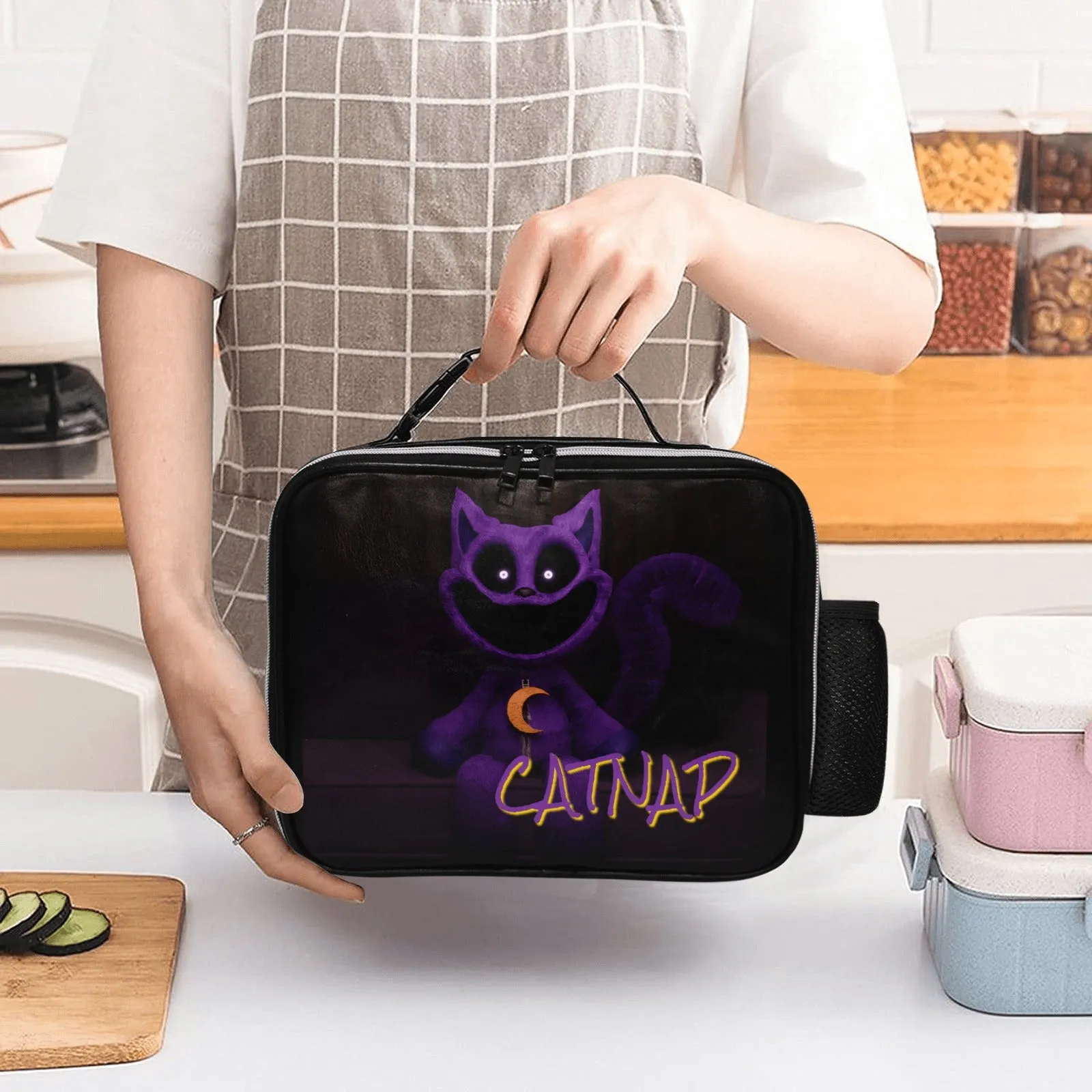 Catnap PU Leather Lunch Box