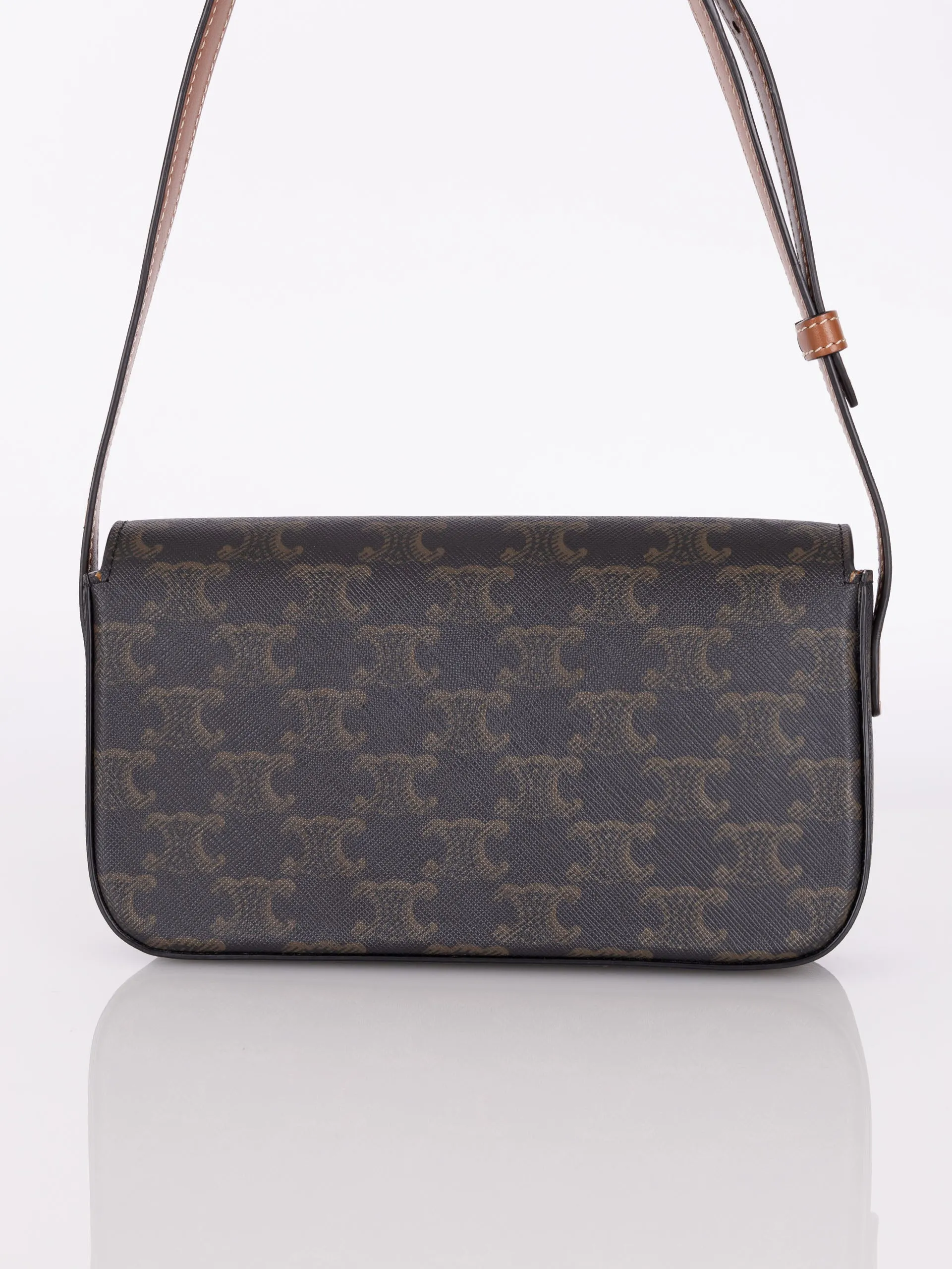 Celine Coated Canvas Triomphe Pochette