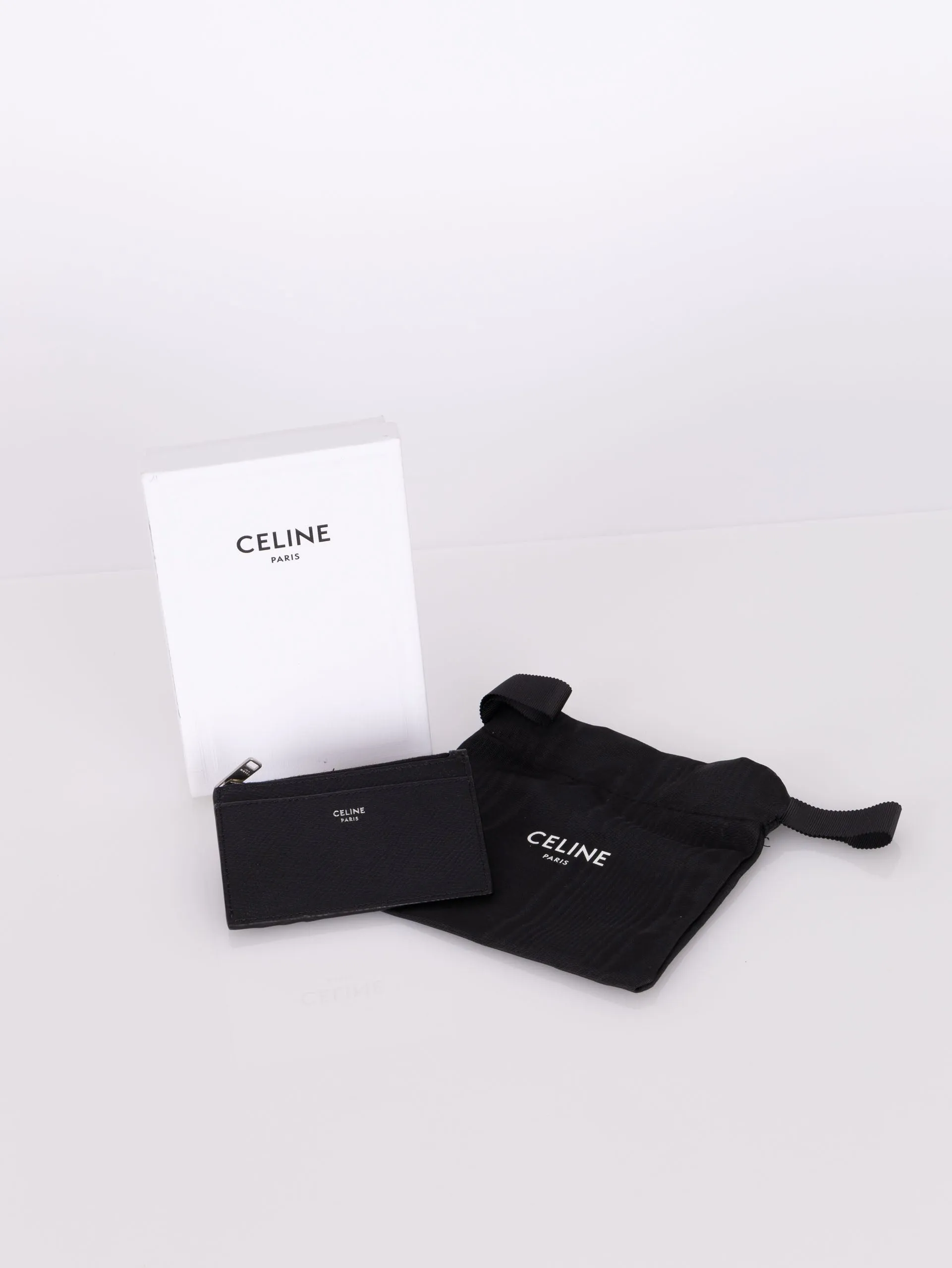 Celine Leather Zip Cardholder