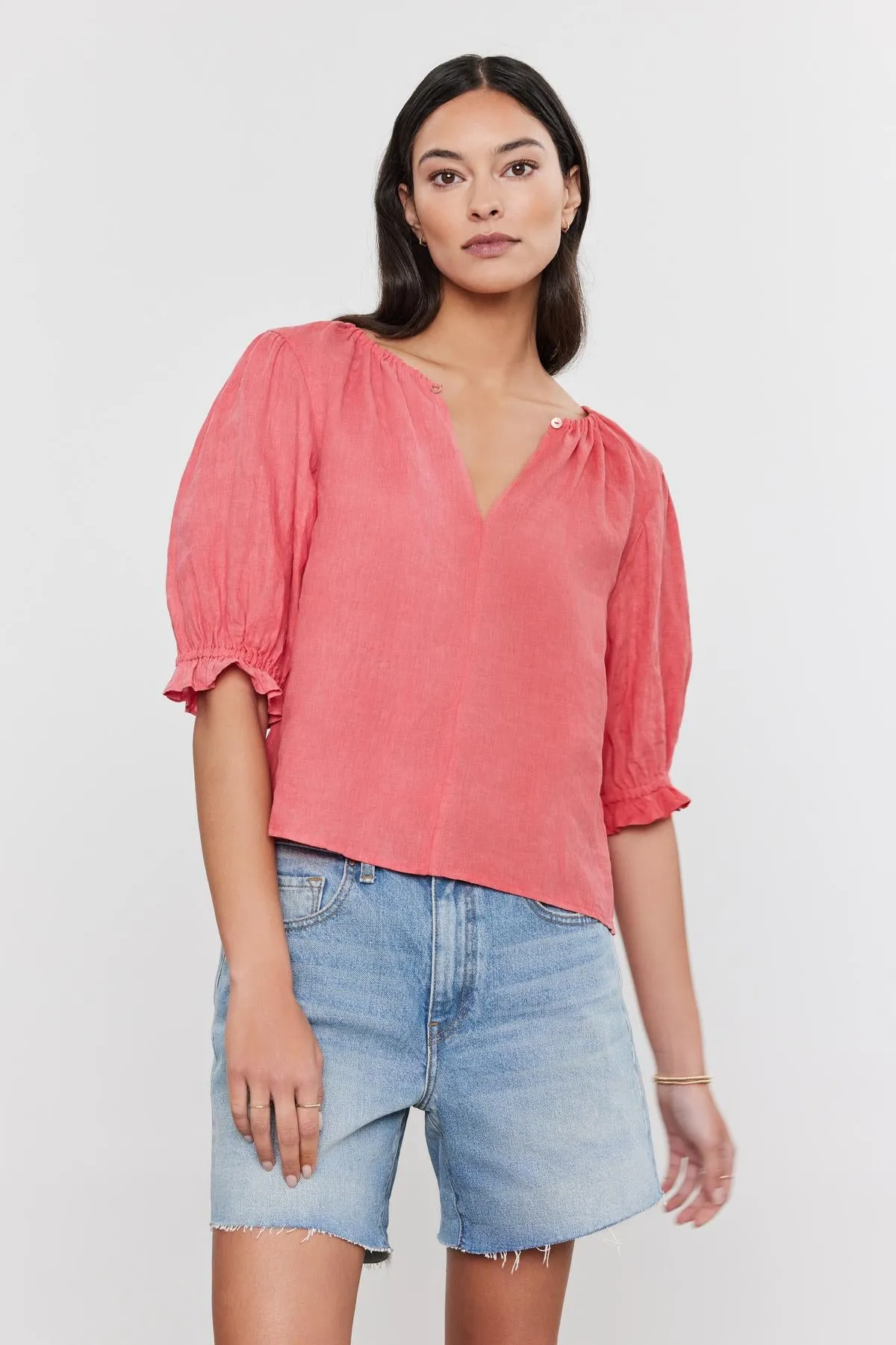 CELINE LINEN TOP