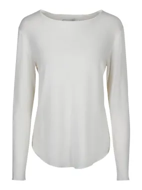 Celine Plain Wool Long Sleeve White