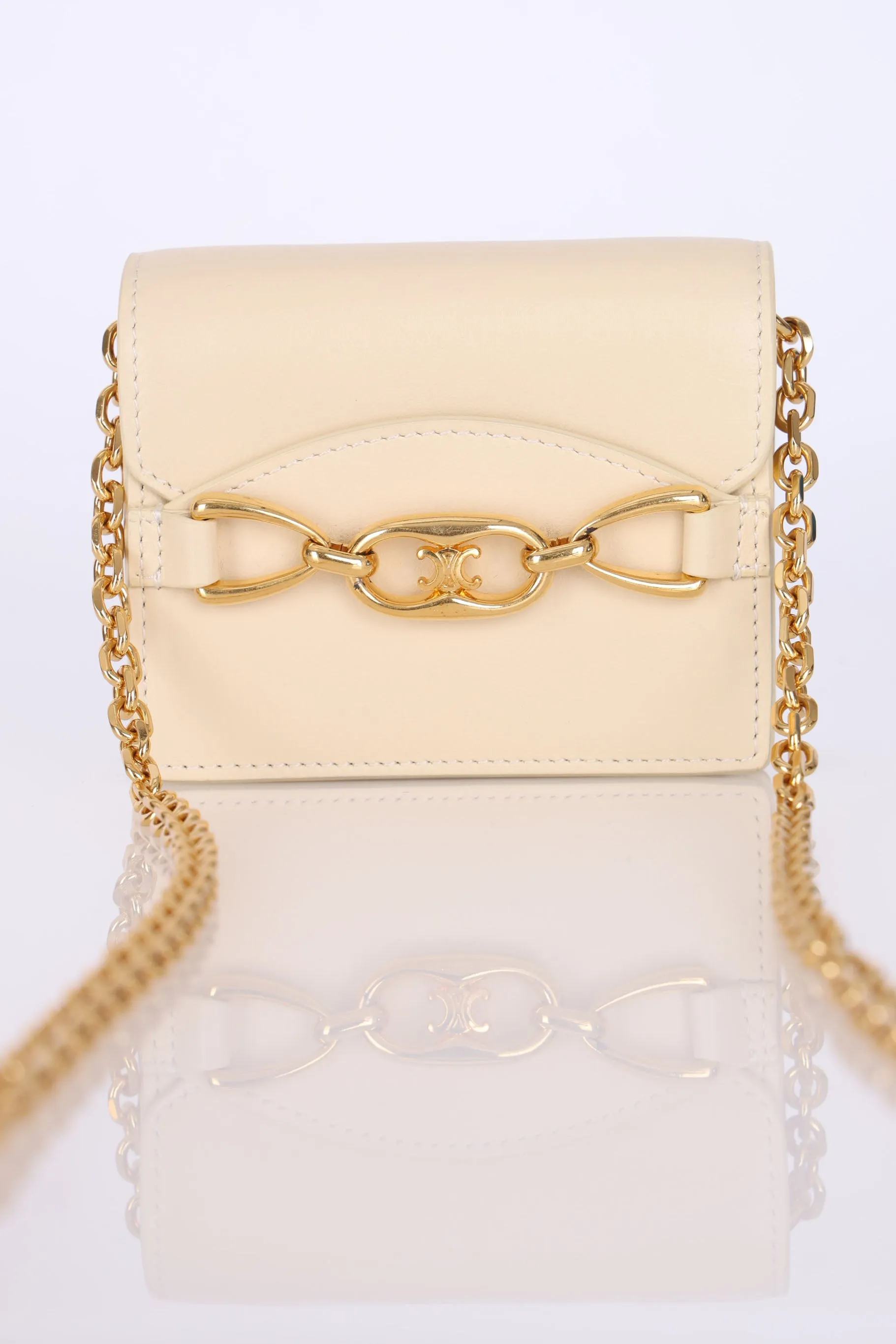 Celine Triomphe Card Holder on Chain