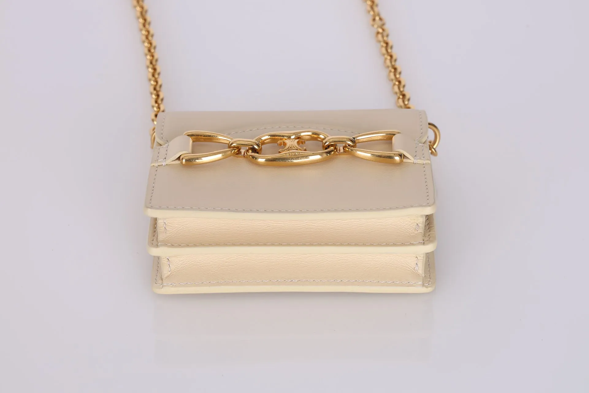 Celine Triomphe Card Holder on Chain