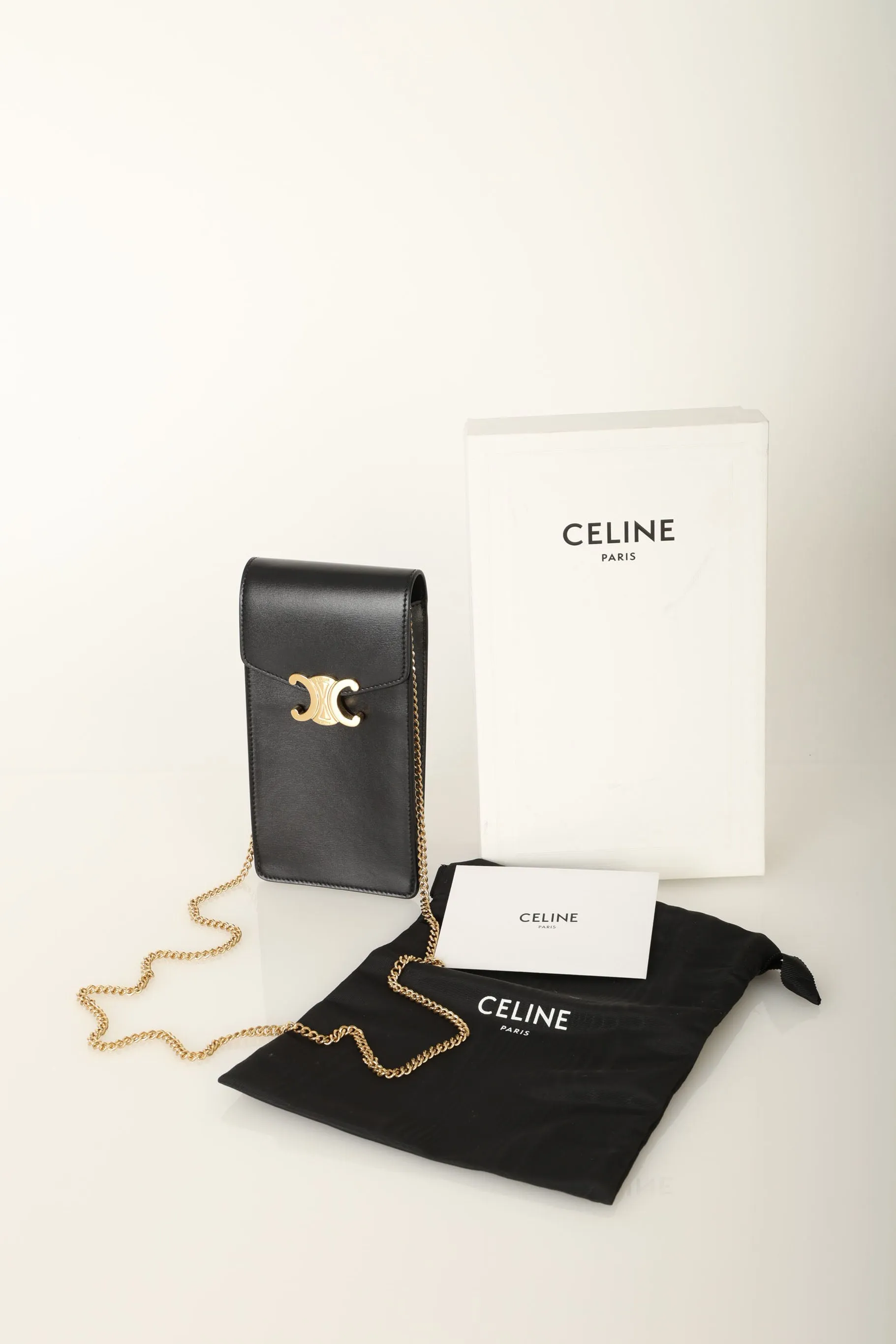 Celine Triomphe Mini Chain Pouch