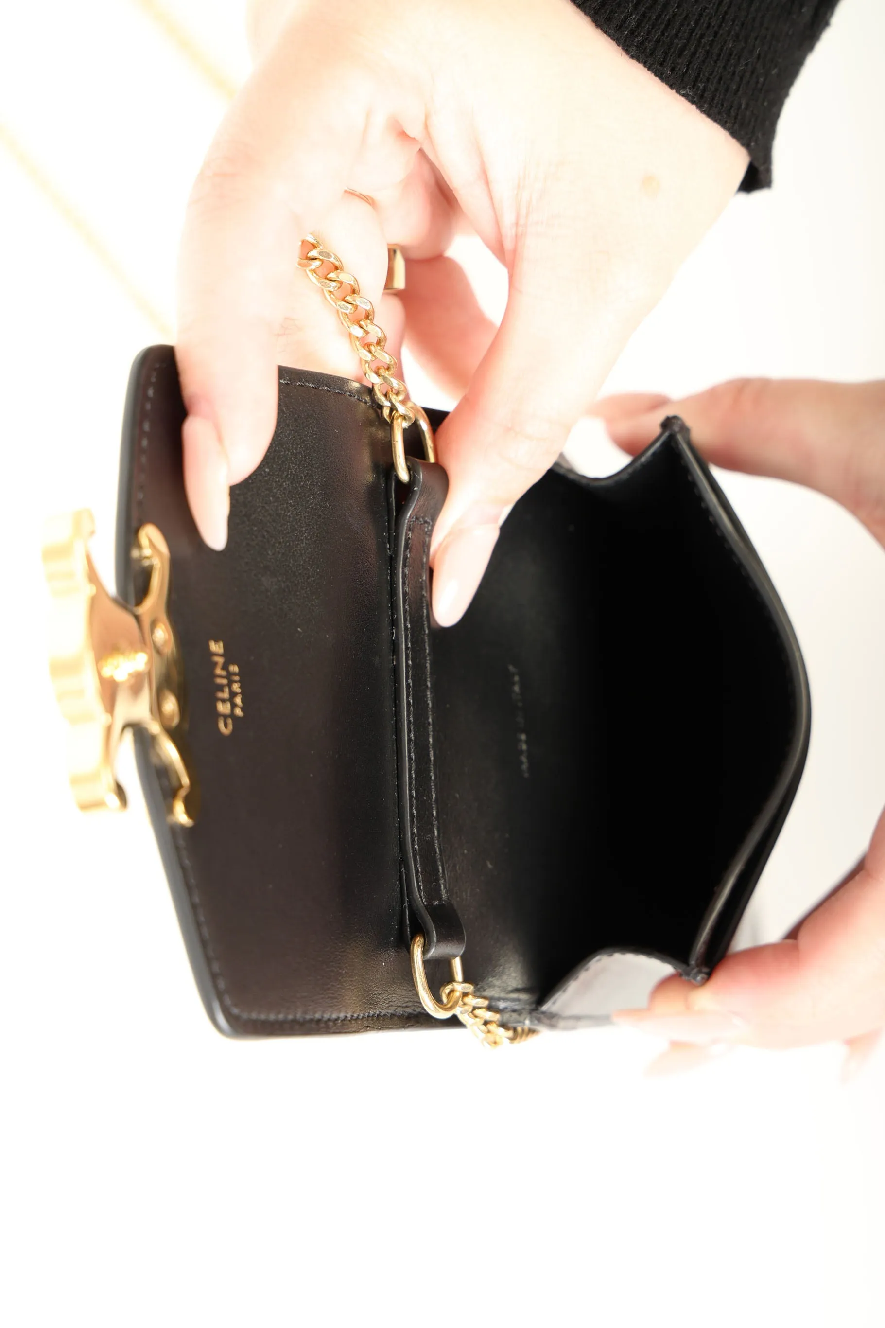 Celine Triomphe Mini Chain Pouch