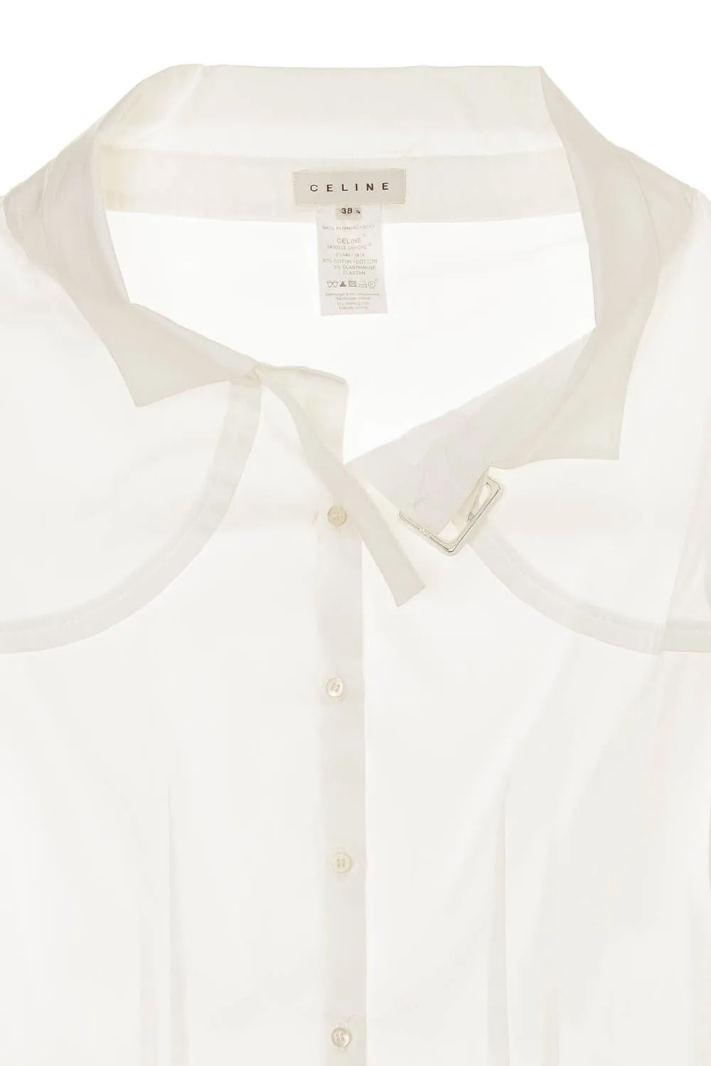 Celine - White Cotton Blouse - FR 38