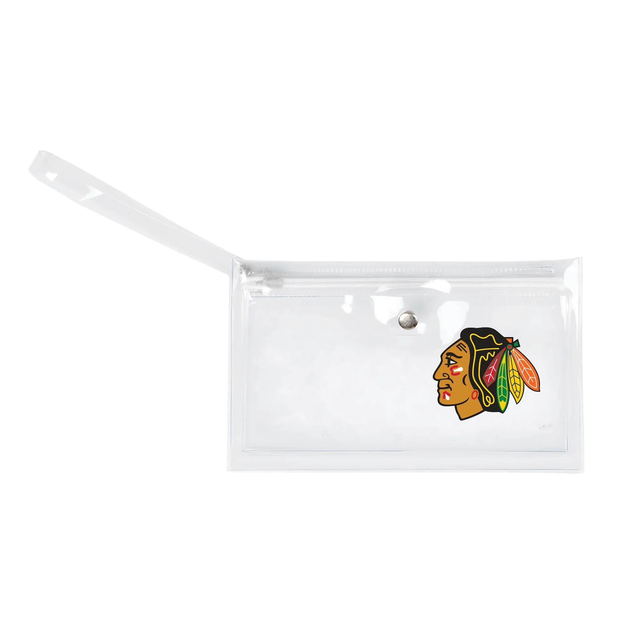 Chicago Blackhawks Clear Ticket Wristlet