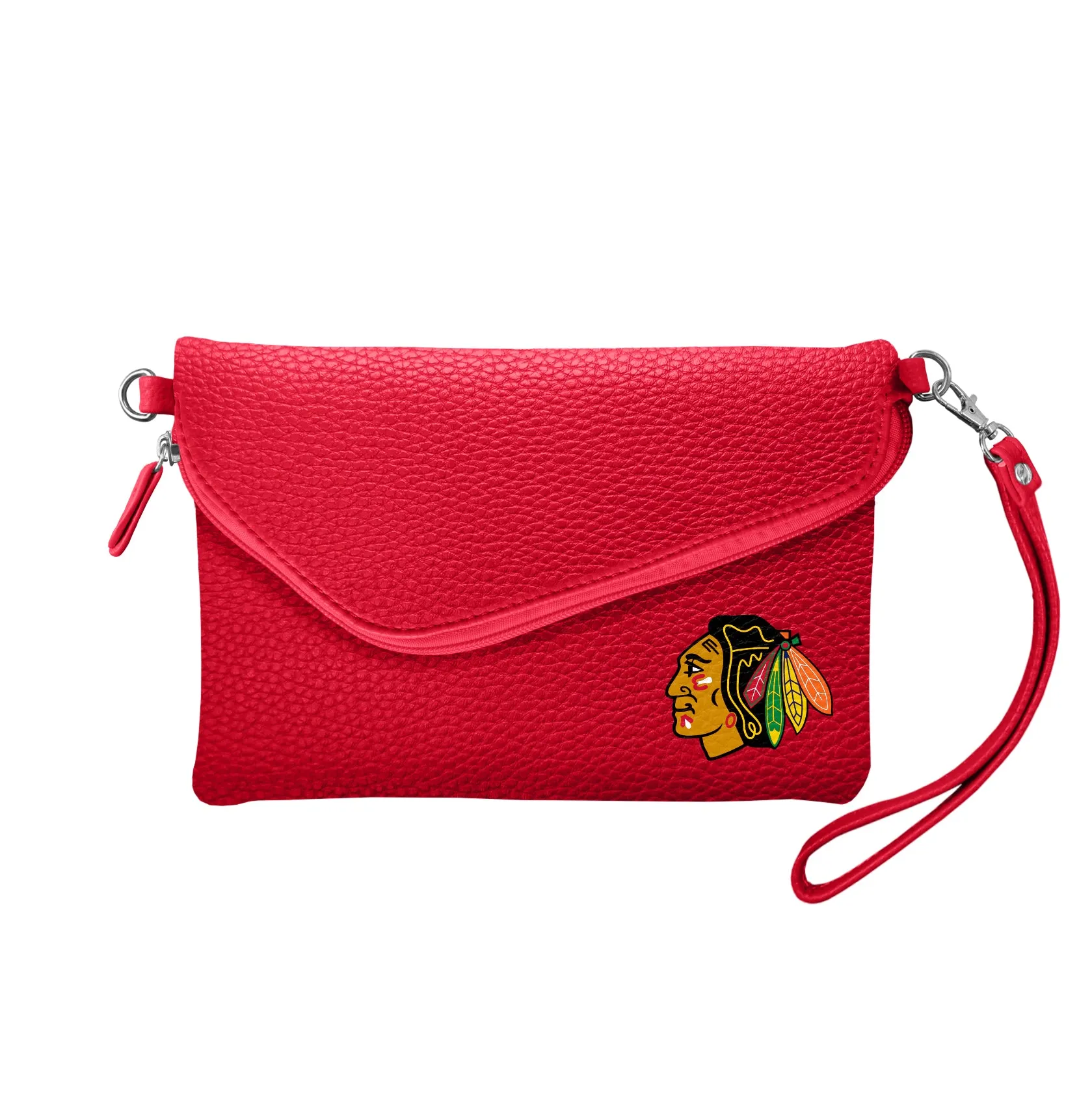 Chicago Blackhawks Fold Over Crossbody Pebble