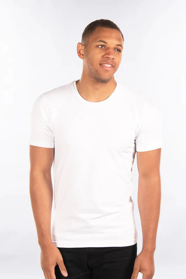 CITYLAB Stretch Slim Fit T-Shirt Crew Neck R2011SPAN-WHITE