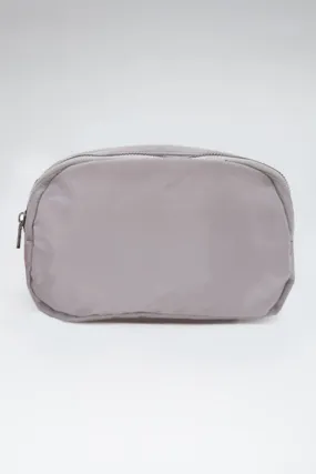 crossbody belt bag - grey