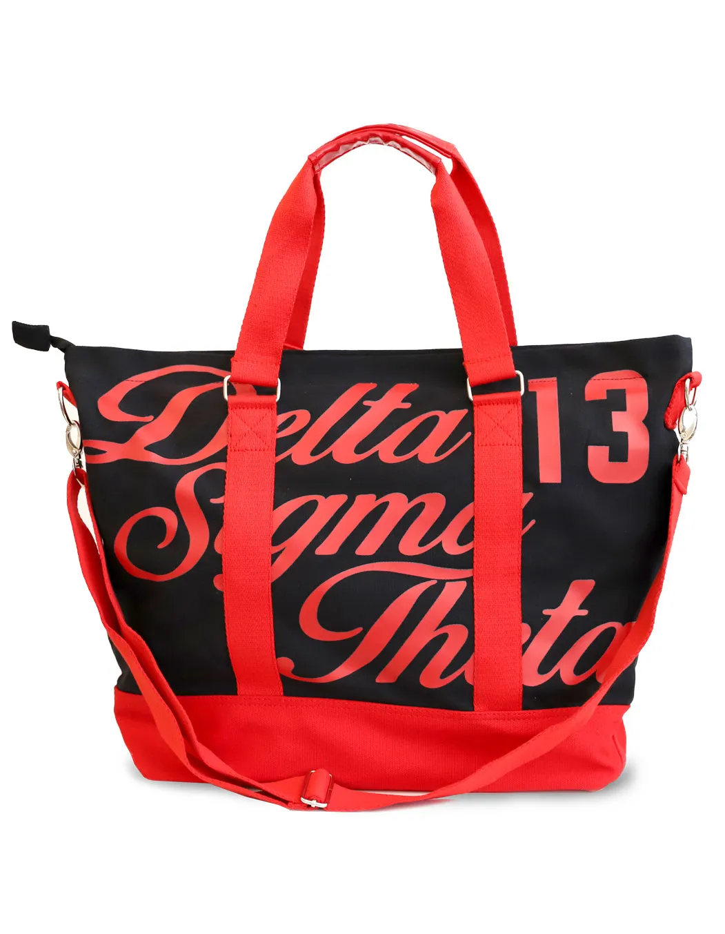 Delta Canvas Script Tote Bag