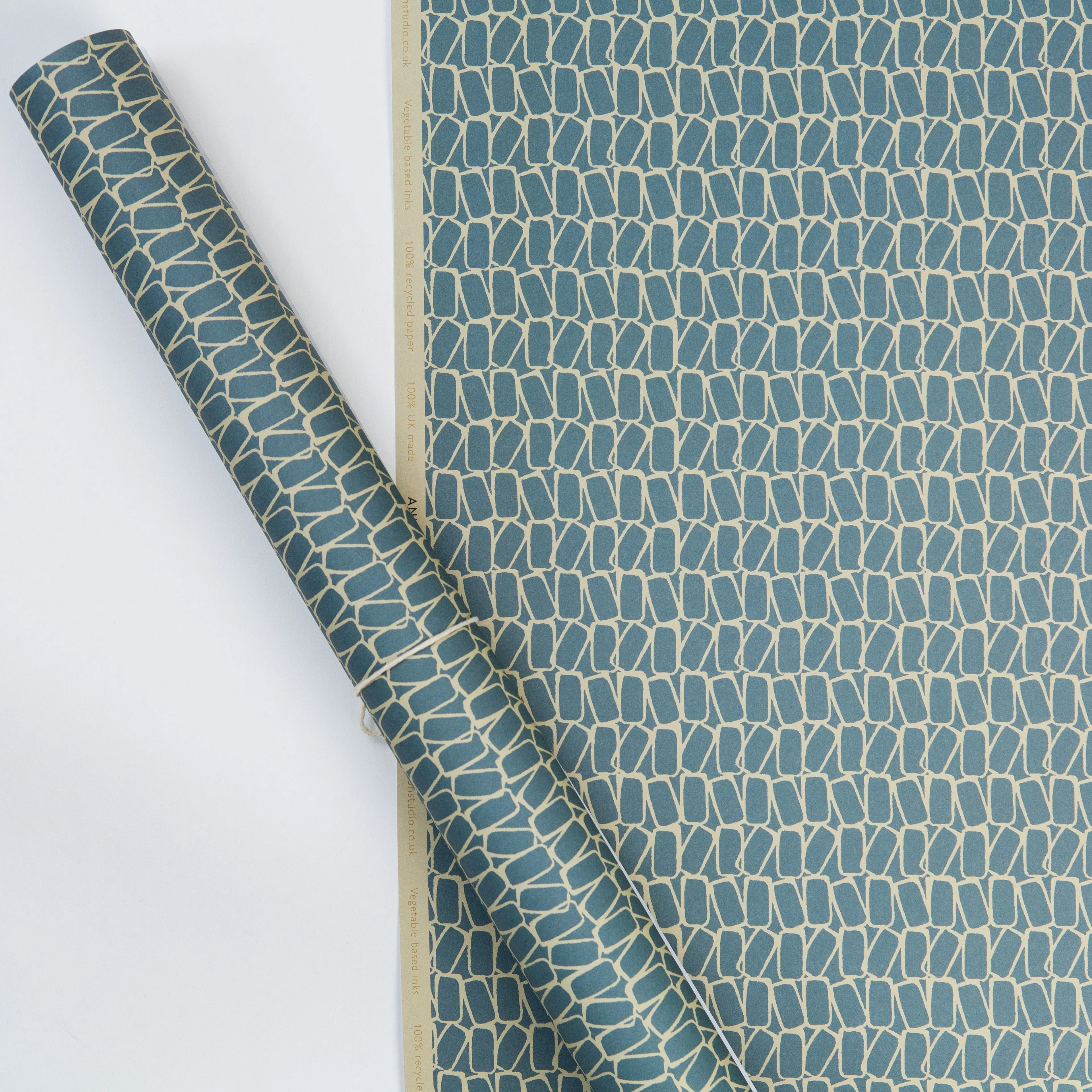 Domino Wrapping Paper - Blue