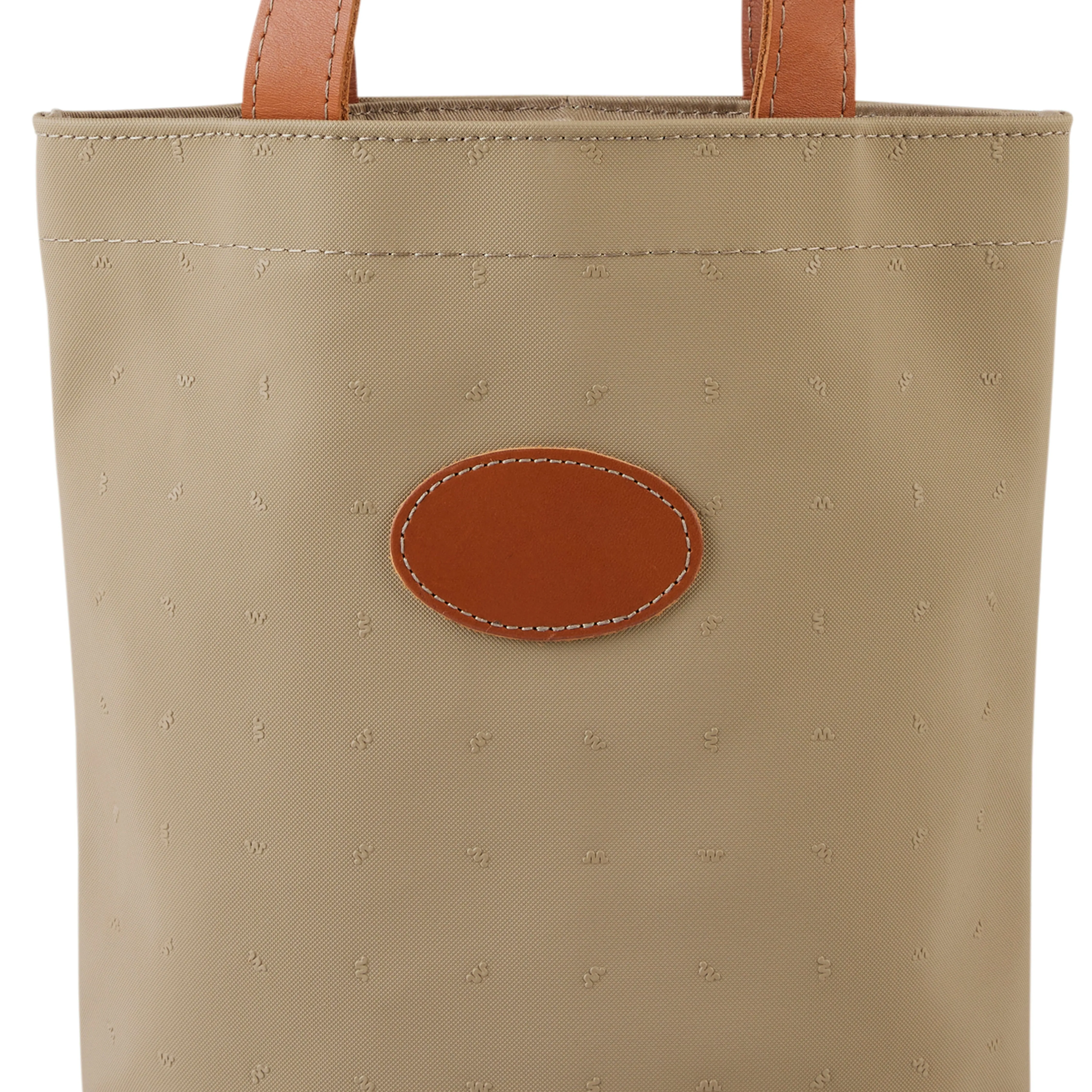 Double Wine Bottle Tote Tan