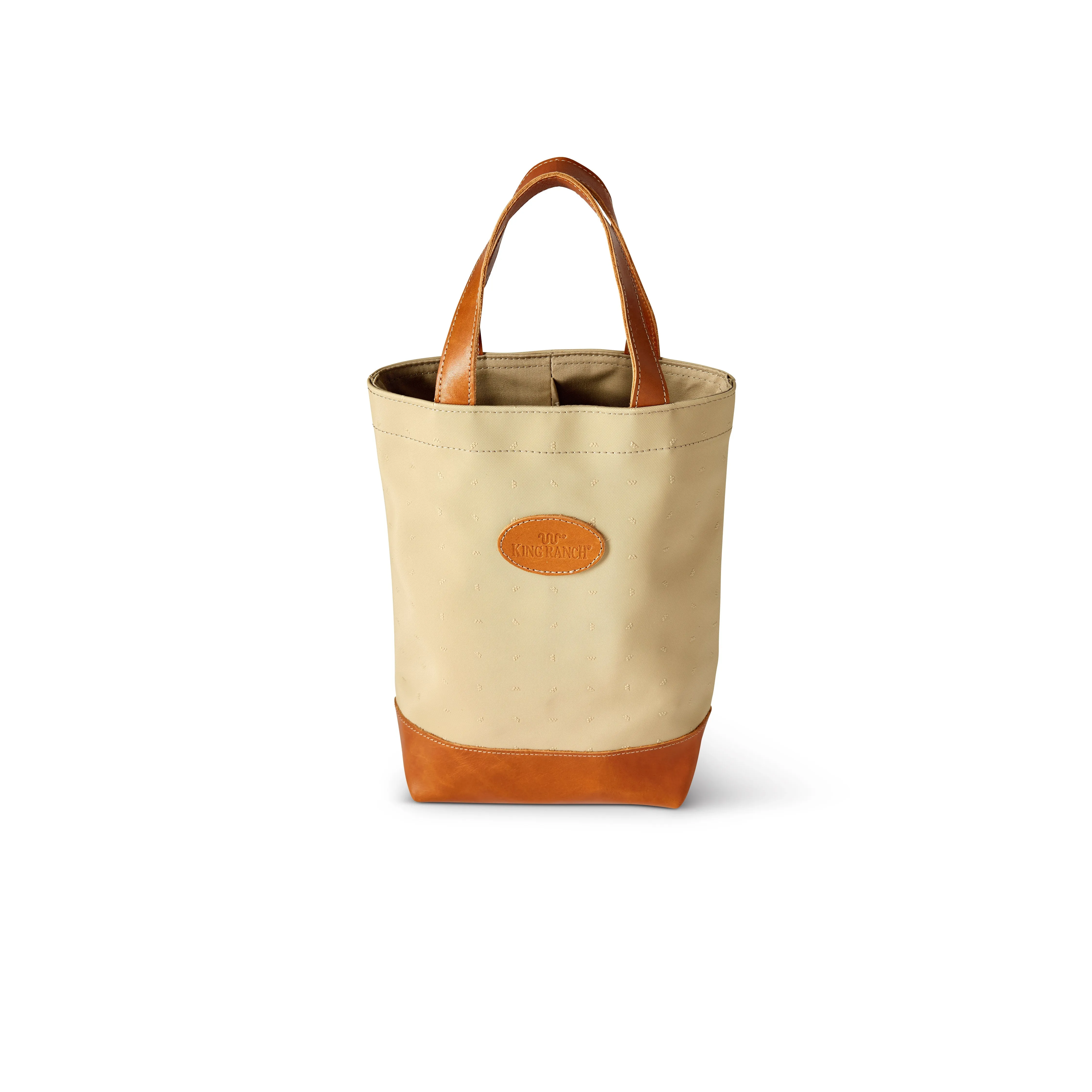 Double Wine Bottle Tote Tan