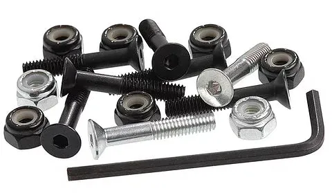 Enuff 1.25" ALLEN KEY DECK BOLT SET of 8