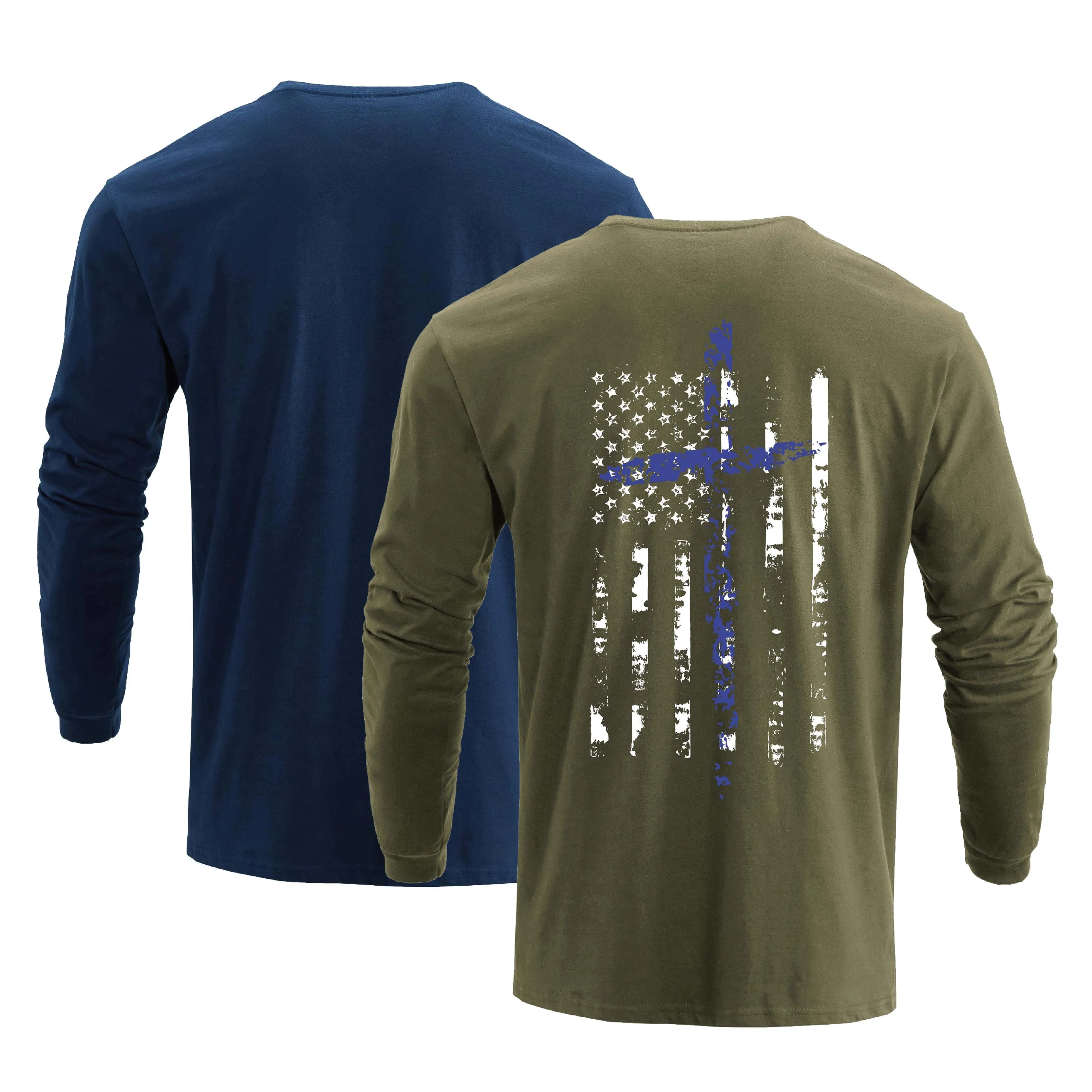 FLAG SKULL LONG SLEEVE -2 PACKS