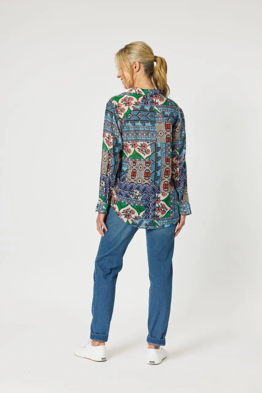 GS Paddington Blu Multi Print Shirt