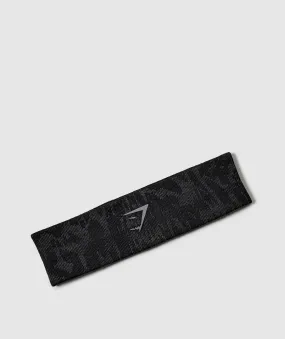 Gymshark Adapt Seamless Headband - Black/Asphalt Grey