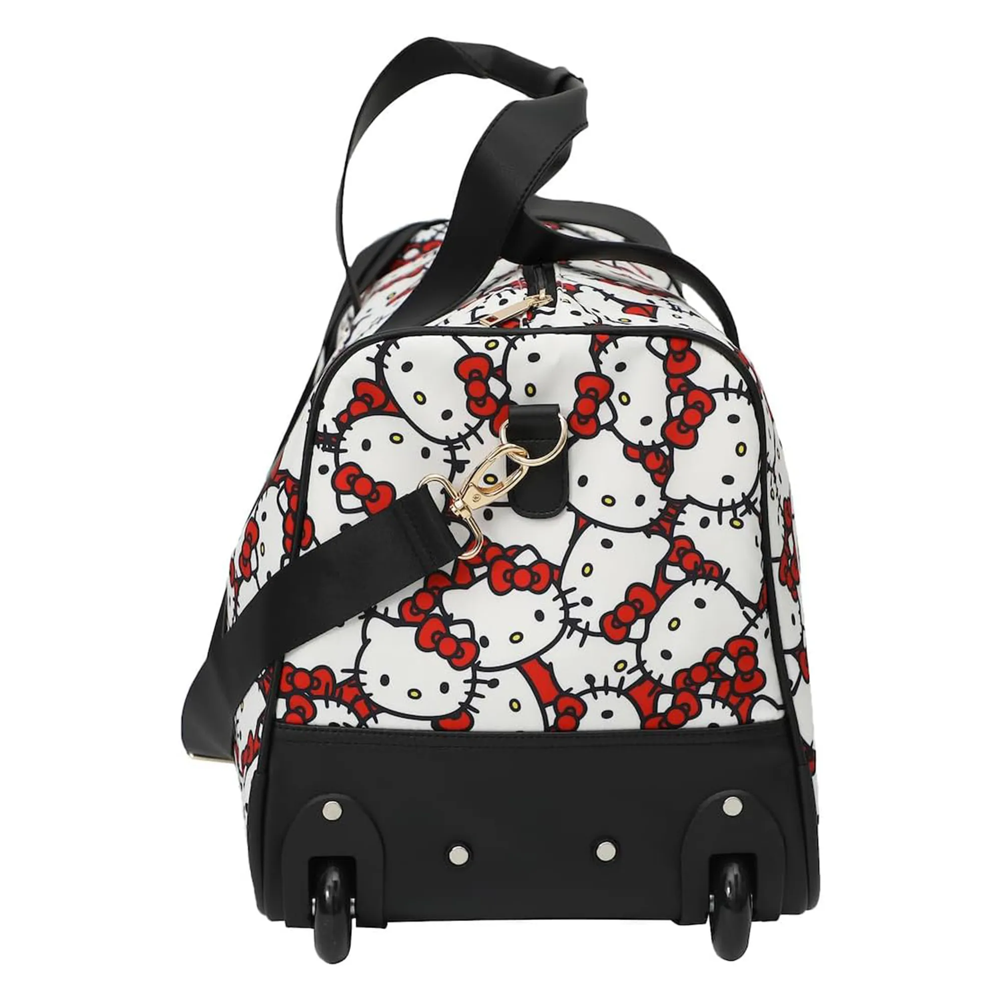 Hello Kitty All-Over Print Rolling Duffle Bag