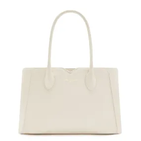 Honoré Cloe Midi cream calfskin leather handbag