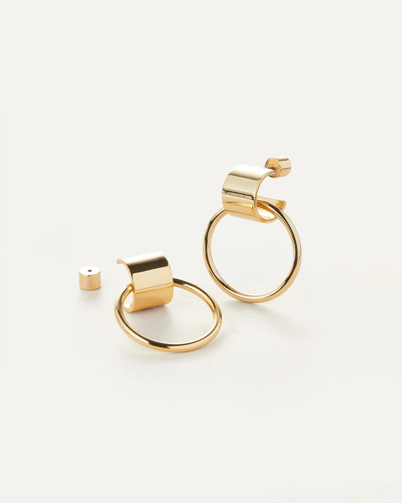 Jenny Bird Faye Knockers Earings | Two Tone & Gold