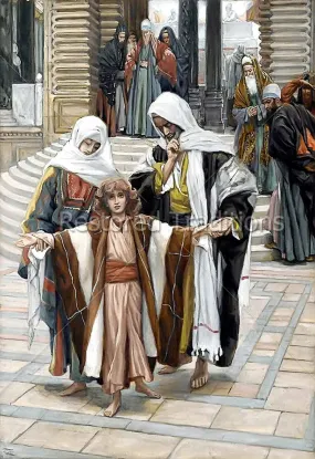 Jesus found in Temple – Tissot