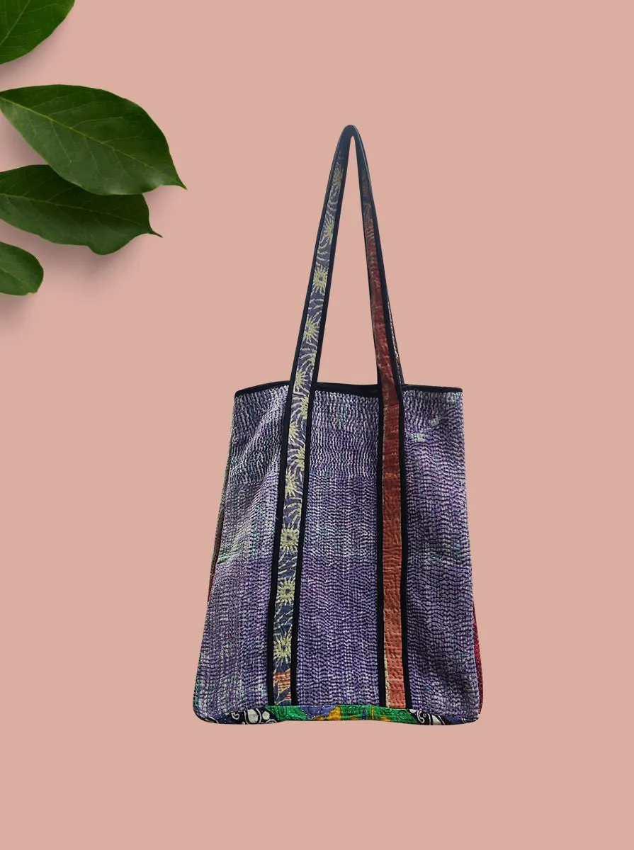 kantha vintage tote