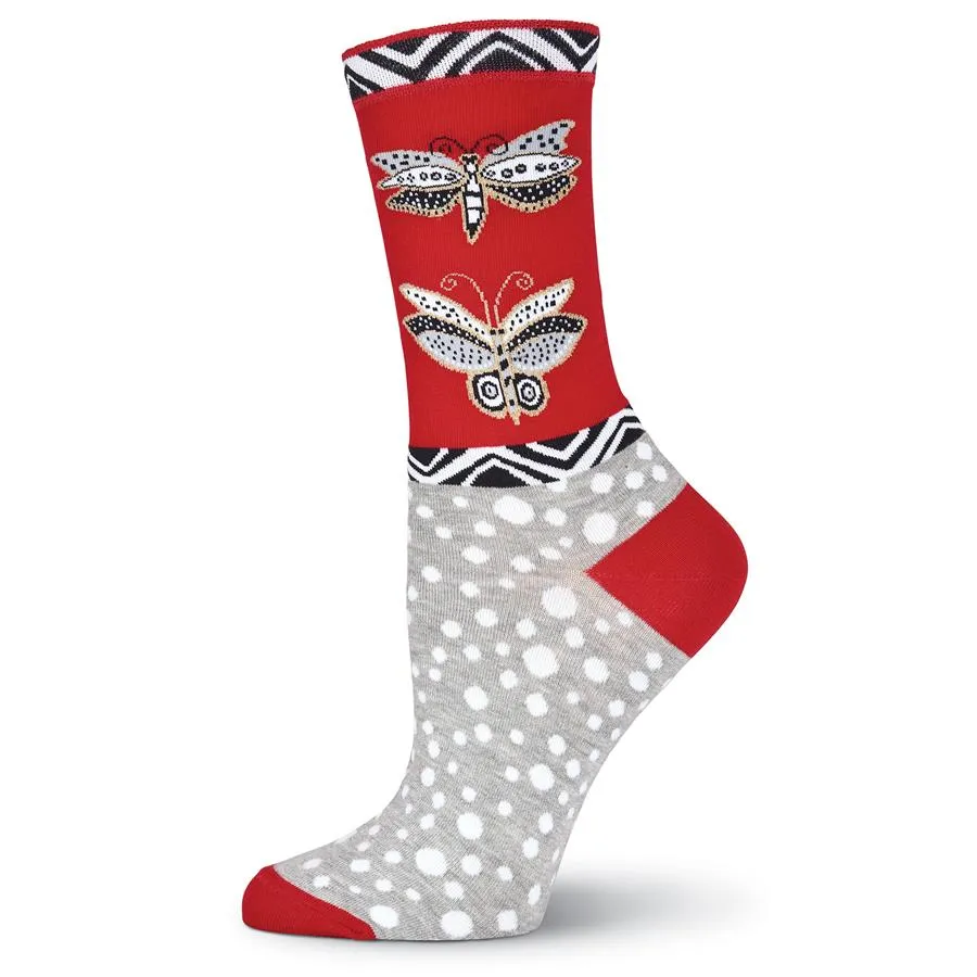 Laurel Burch Butterfly Sock