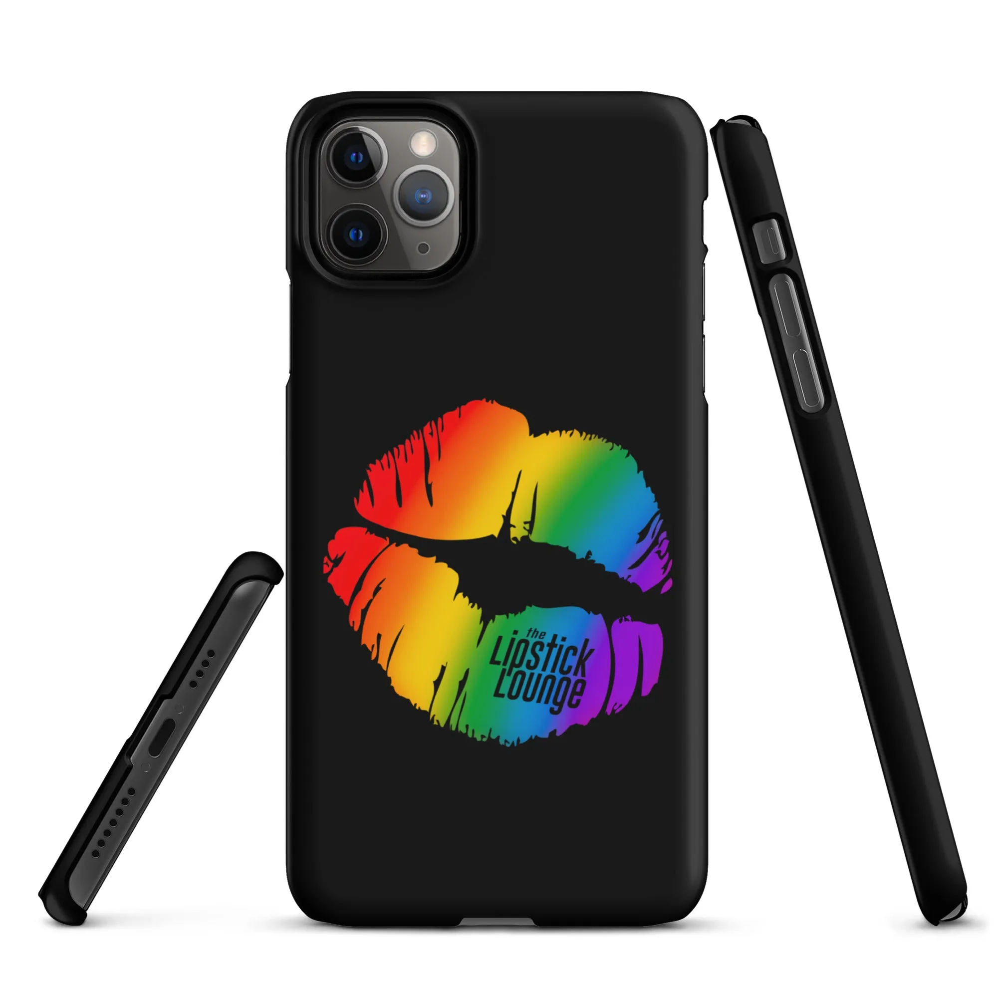 Lipstick Lounge Rainbow Logo Phone Case for iPhone