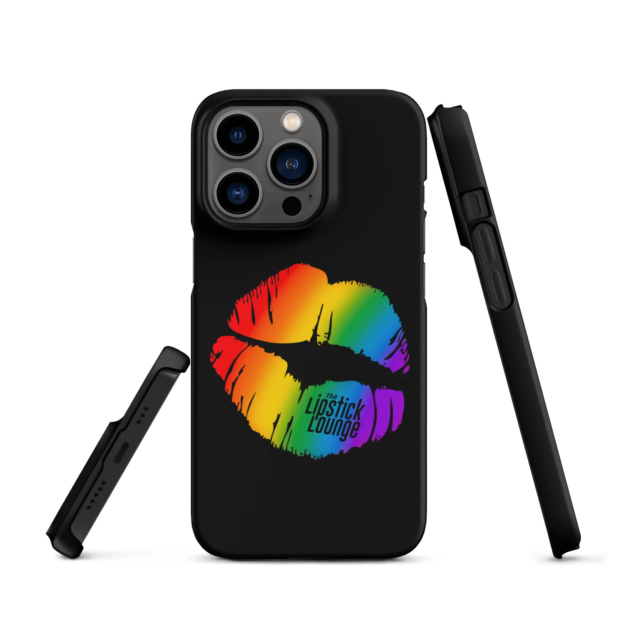 Lipstick Lounge Rainbow Logo Phone Case for iPhone